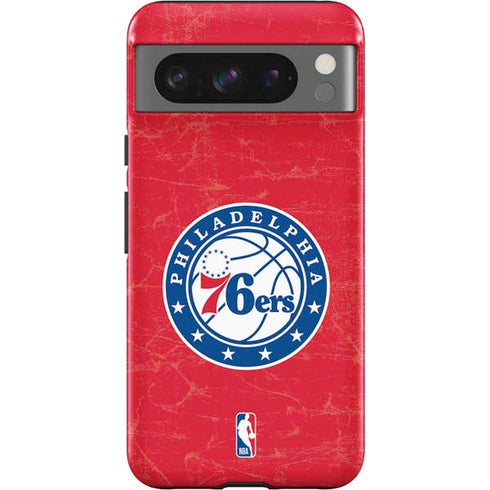 NBA Philadelphia 76ers Distressed Google Pixel 8 Pro Impact Case